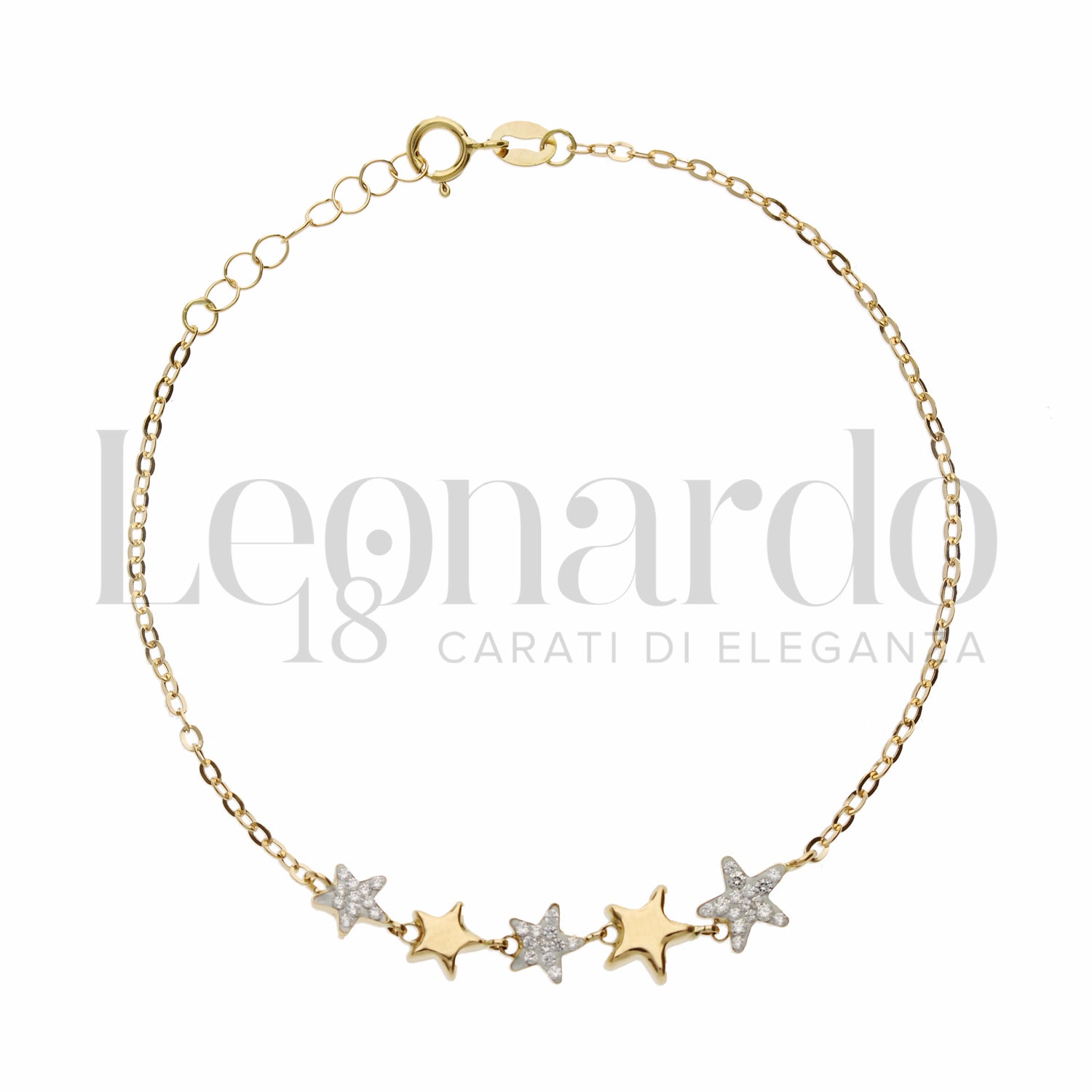 Bracciale Con Stella in Oro 18 Carati