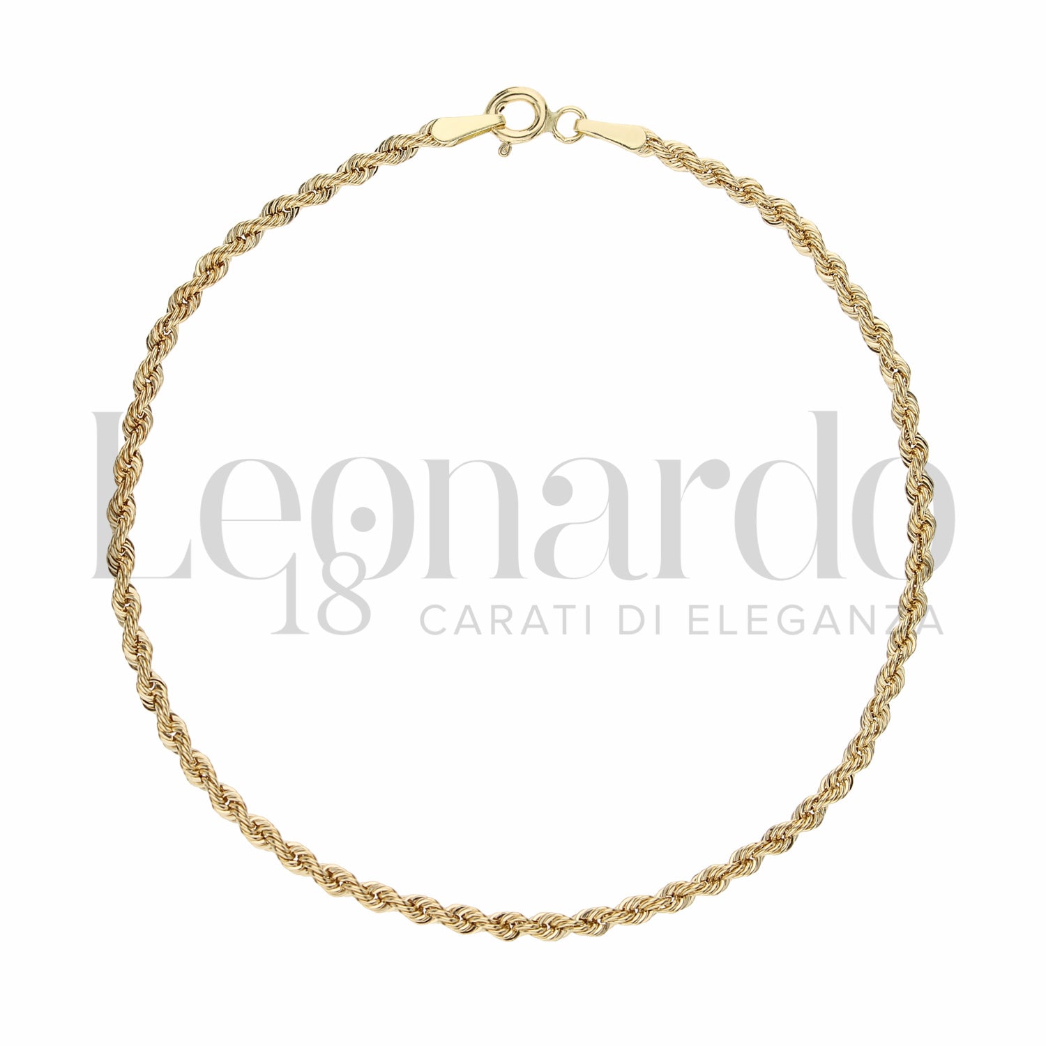 Bracciale Corda Laser in Oro 18 Carati