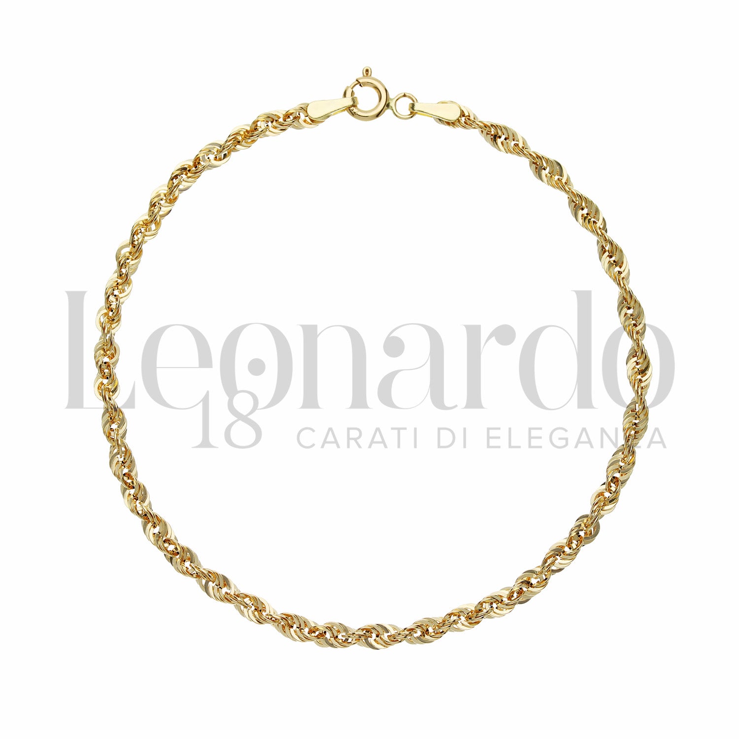 Bracciale maglia Americana in Oro 18 Carati