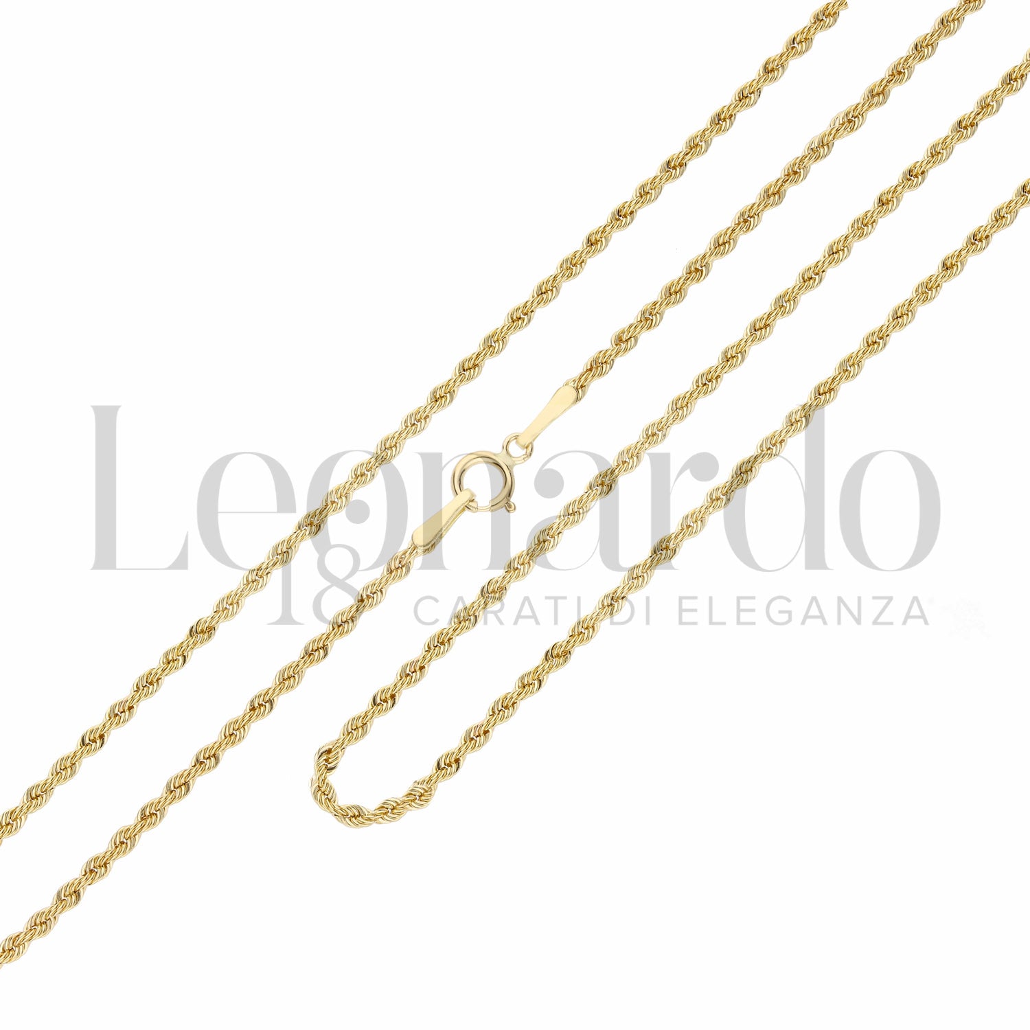 Collana Corda Laser in Oro 18 Carati