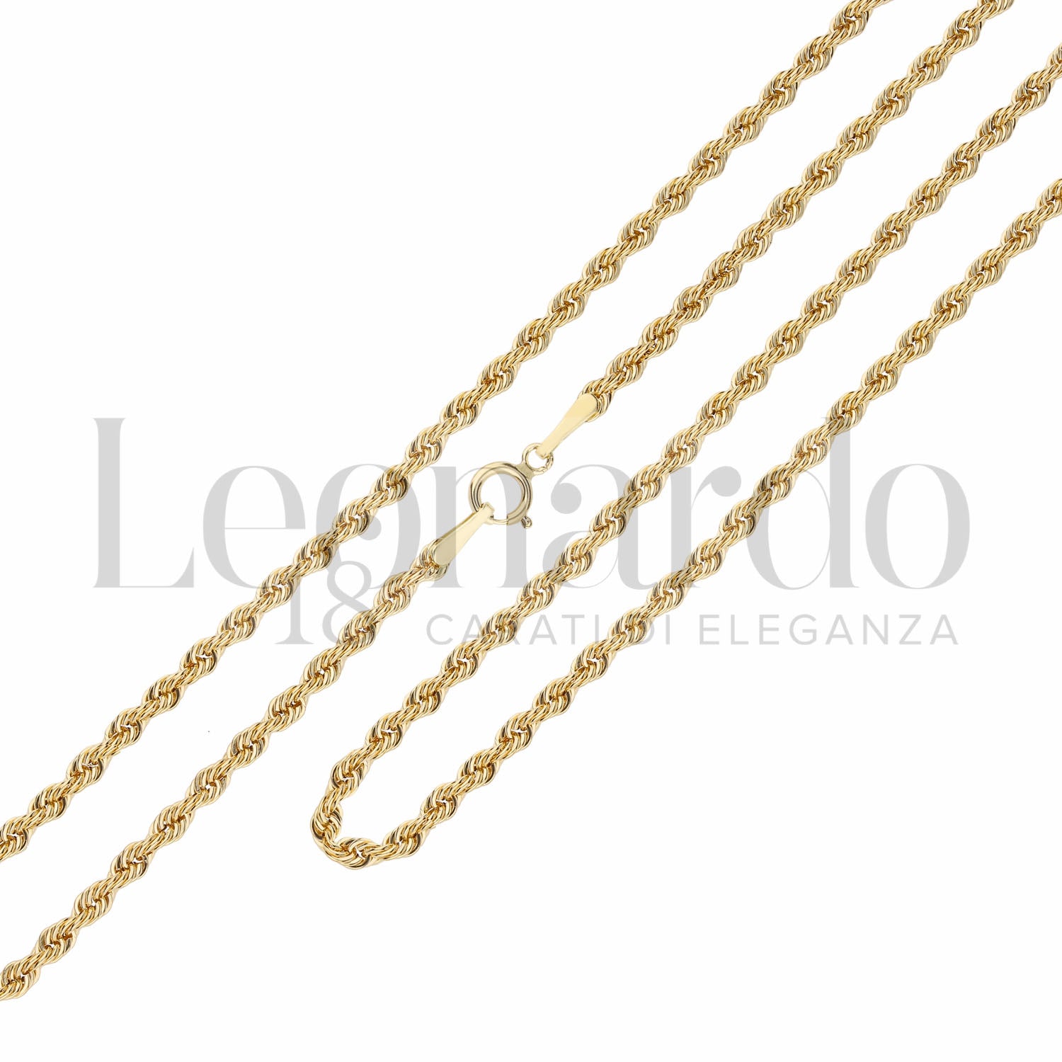 Collana Corda Laser in Oro 18 Carati