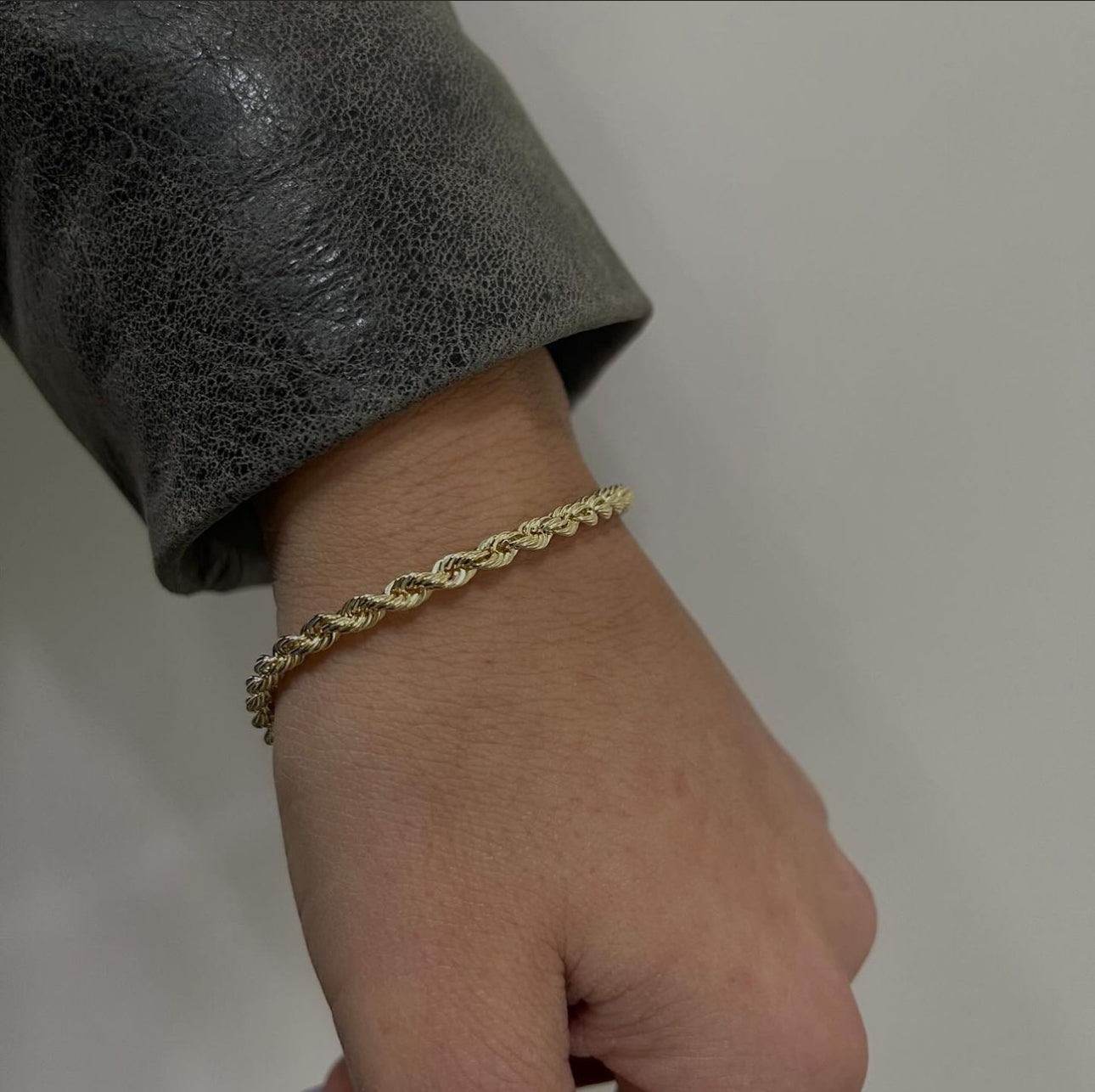 Bracciale Corda Laser in Oro 18 Carati