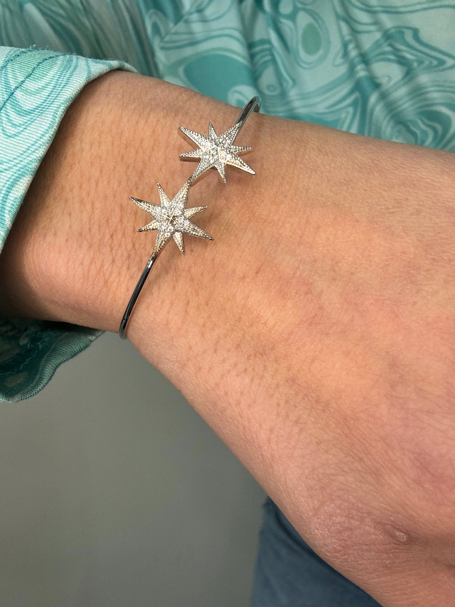 Bracciale Rigido Stars in Argento 925