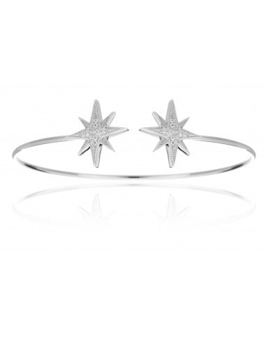 Bracciale Rigido Stars in Argento 925