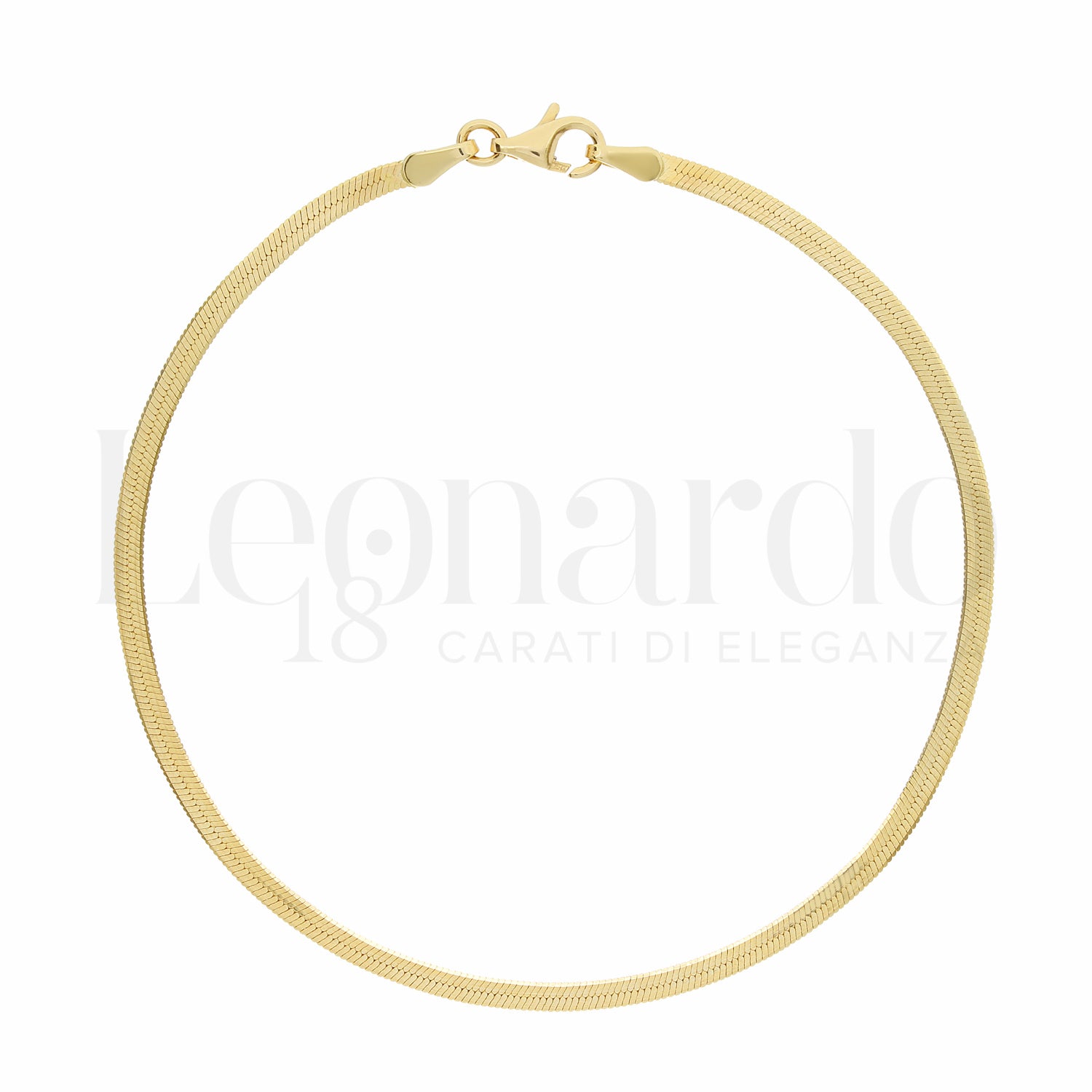 Bracciale Snake Piatto in Oro 18 Carati